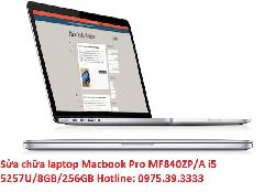 Sửa chữa laptop Macbook Pro MF840ZP/A i5 5257U/8GB/256GB